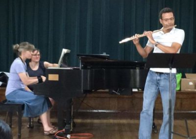 Professional Flutist performing