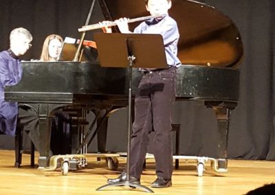 Young flute student of David Houston