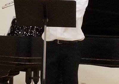 student performing