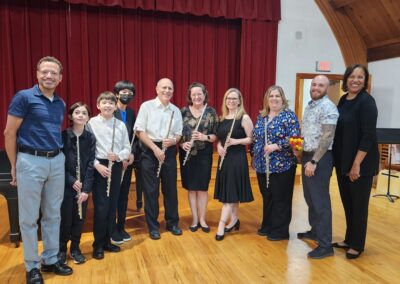 Flute Teacher and Students