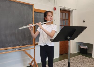 Young Flute Student